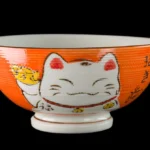 Keramická miska na rýži kawaii Maneki zelená